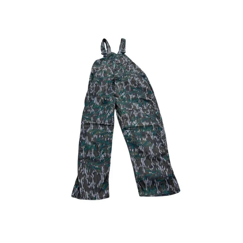 Mossy Oak Original Vintage Bibs Overalls XXL The First Perfect Camouflage USA Gr